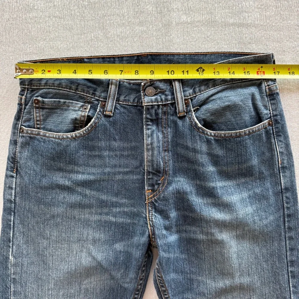 Levi's 505 Jeans Men's 31x30 Regular Fit Straight Leg Dark Wash 100% Cotton